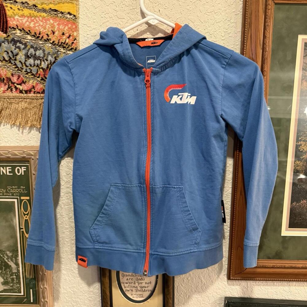 NWOT KTM Power‎ Wear 2022 KIDS RADICAL ZIP HOODIE Size 7-8